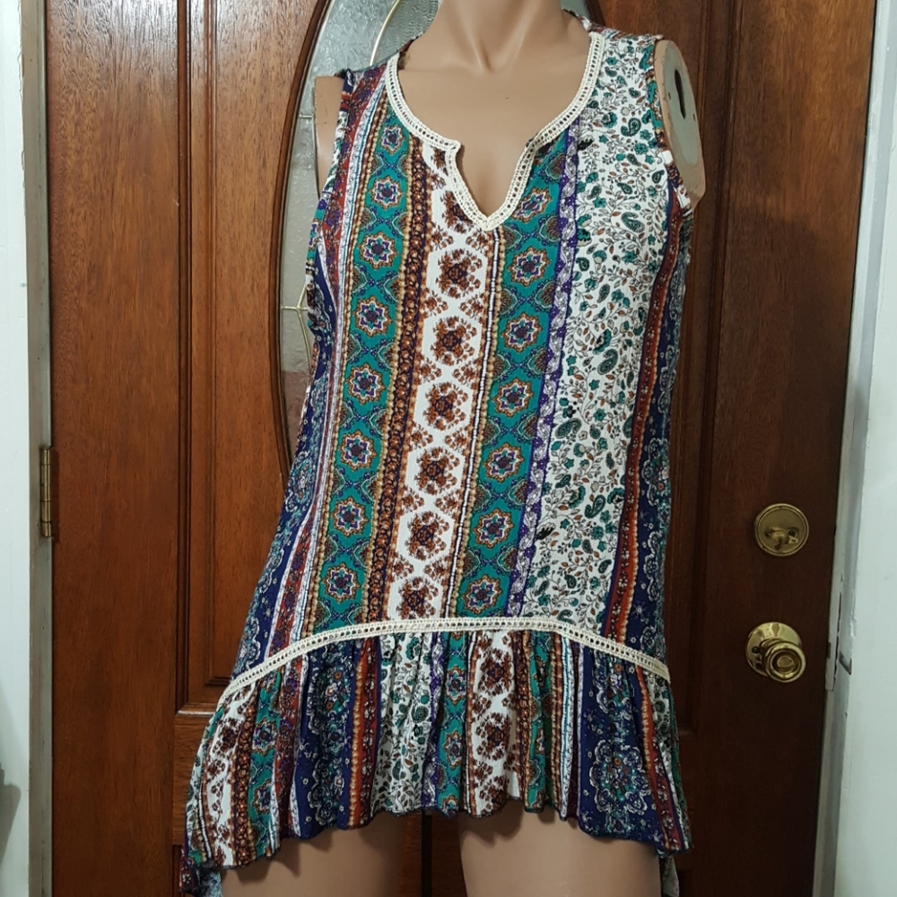 Loving Doll Festive V-Neck Sleeveless Blouse